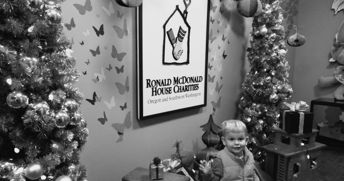 The Christmas we stayed at the Ronald McDonald House